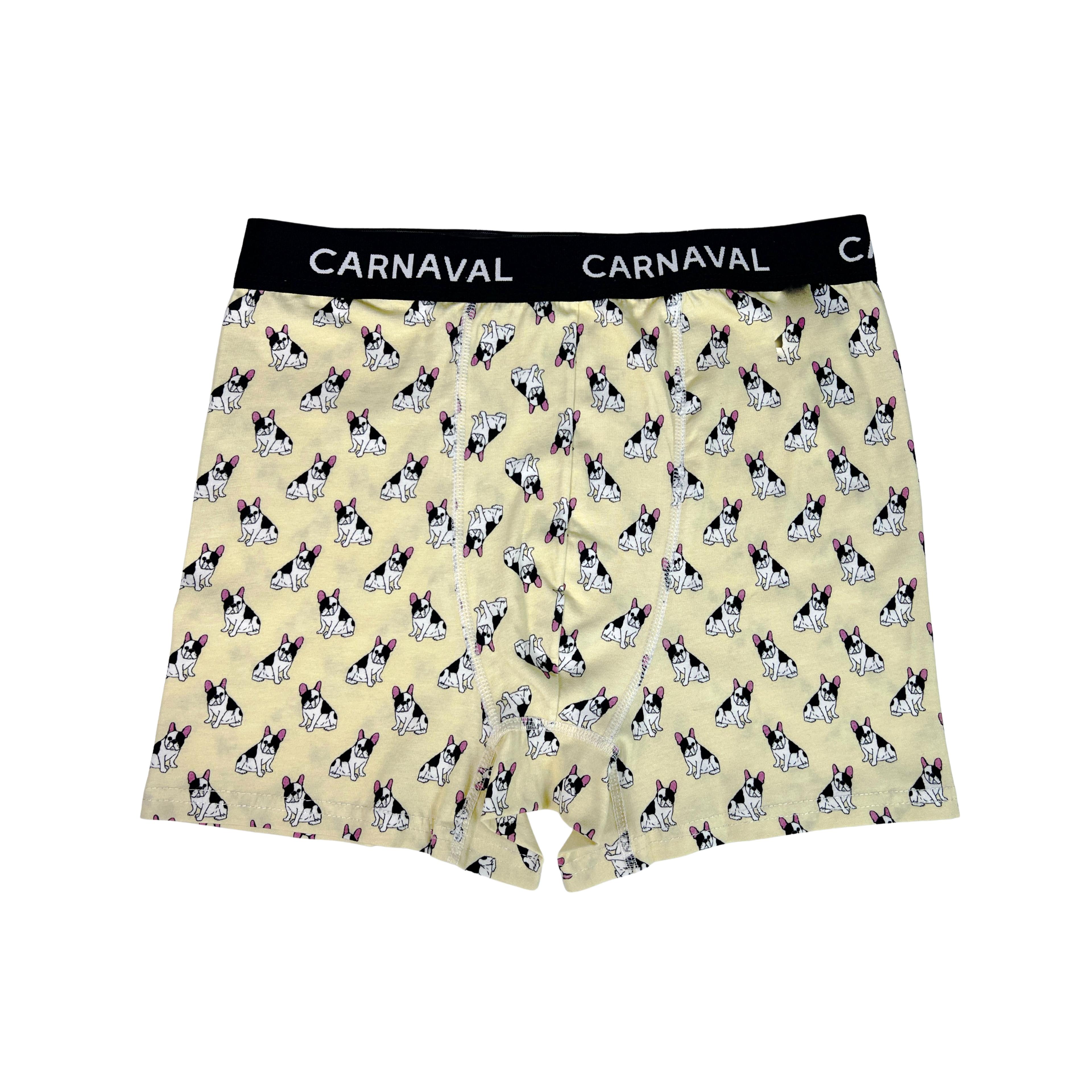 CARNAVAL French Bulldog Desenli Premium Pamuklu Erkek Boxer