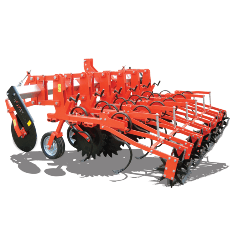 7-Row, 9-Row, 11-Row Spring-Loaded Inter-Row Cultivator Machine