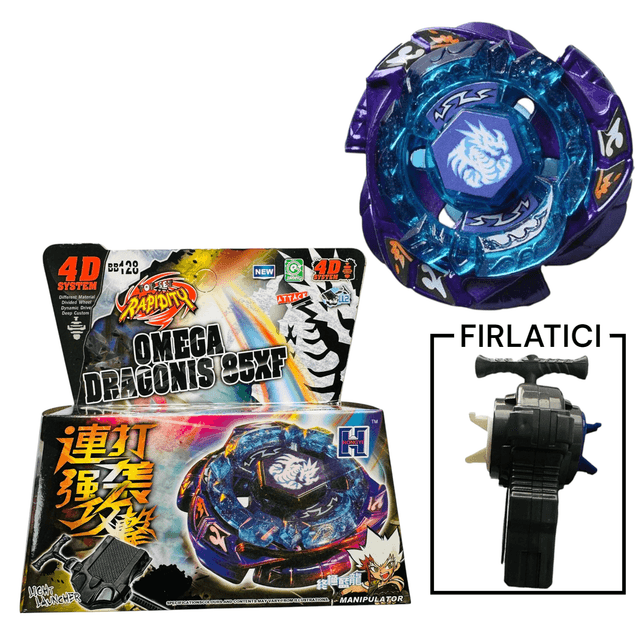 BEYBLADE BB128 Omega Dragonis Metal Fusion 4d System