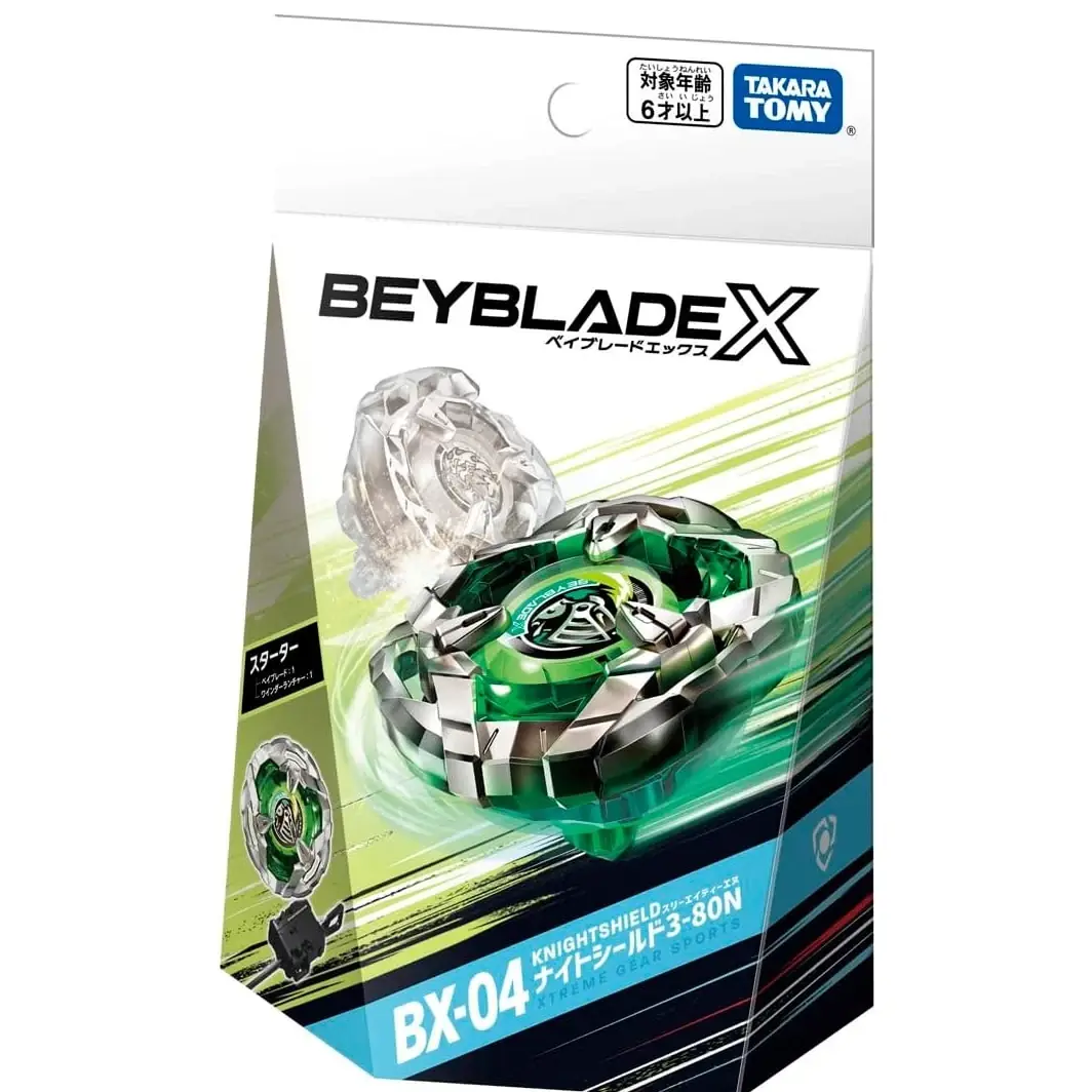Takara Tomy Beyblade X BX-04 Knight Shield 3-80N (Orijinal
