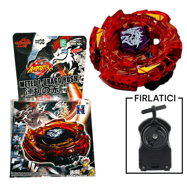 BEYBLADE BB98 Meteo L-Drago Rush Red Dragon Metal Fusion