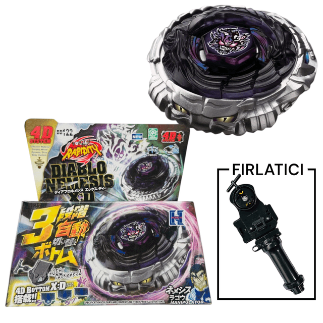 BEYBLADE BB122 Diablo Nemesis Metal Fusion 4d System