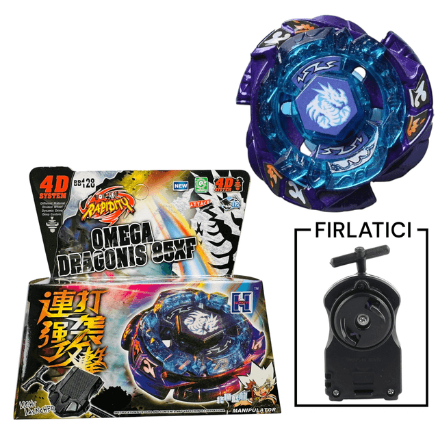 BEYBLADE BB128 Omega Dragonis Metal Fusion 4d System