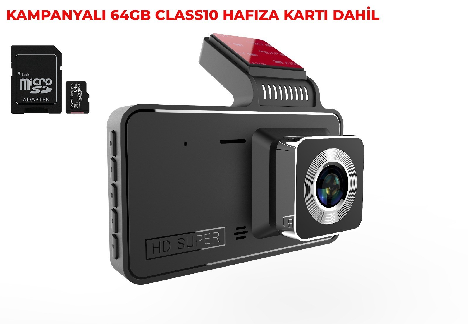 ET-200 4" Fullhd Ekran Araç Içi Ön Ve Arka Kamera Gece Görüşlü. Araç Kamera. HAFIZA KARTLI.