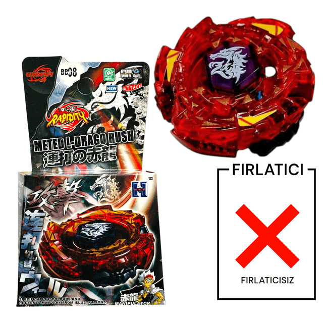 BEYBLADE BB98 Meteo L-Drago Rush Red Dragon Metal Fusion