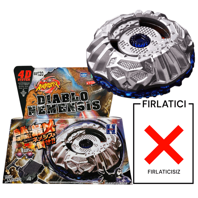 BEYBLADE BB120 Prototype Nemesis Metal Fusion 4D System