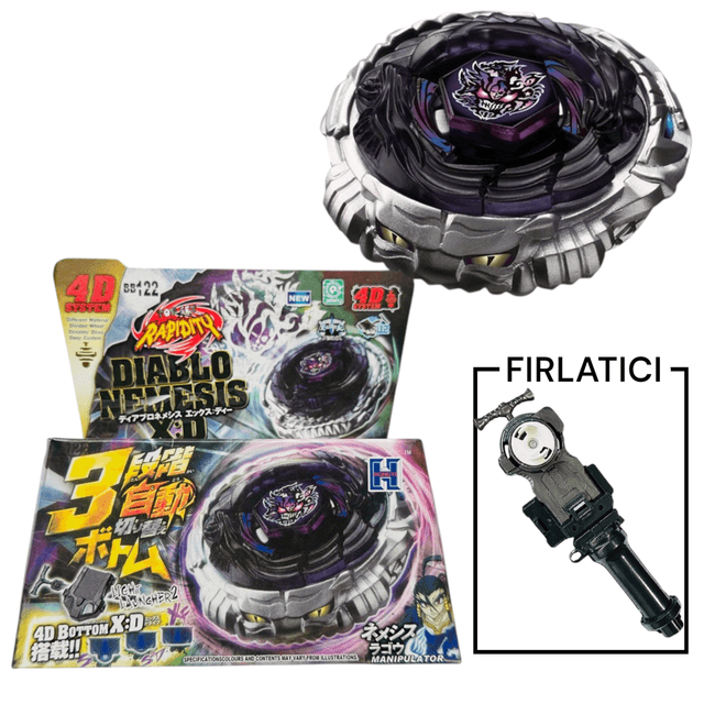 BEYBLADE BB122 Diablo Nemesis Metal Fusion 4d System