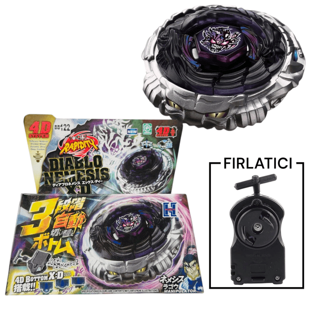 BEYBLADE BB122 Diablo Nemesis Metal Fusion 4d System