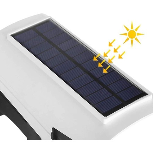 77 LED Hareket Sensörlü Kumandalı Güneş Enerjili LED Solar Bahçe Lambası Armatürü Sahte Kamera
