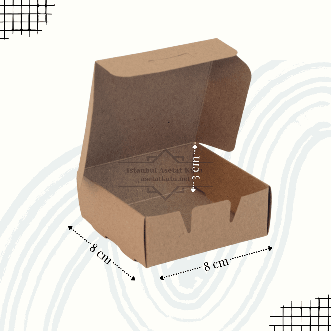 8x8x3 Kraft Full Karton Kutu [10 Adet]