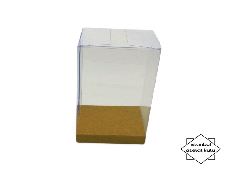 5x5x10cm Kraft Yükselticili Pvc Kilitli Otomatik Kutu