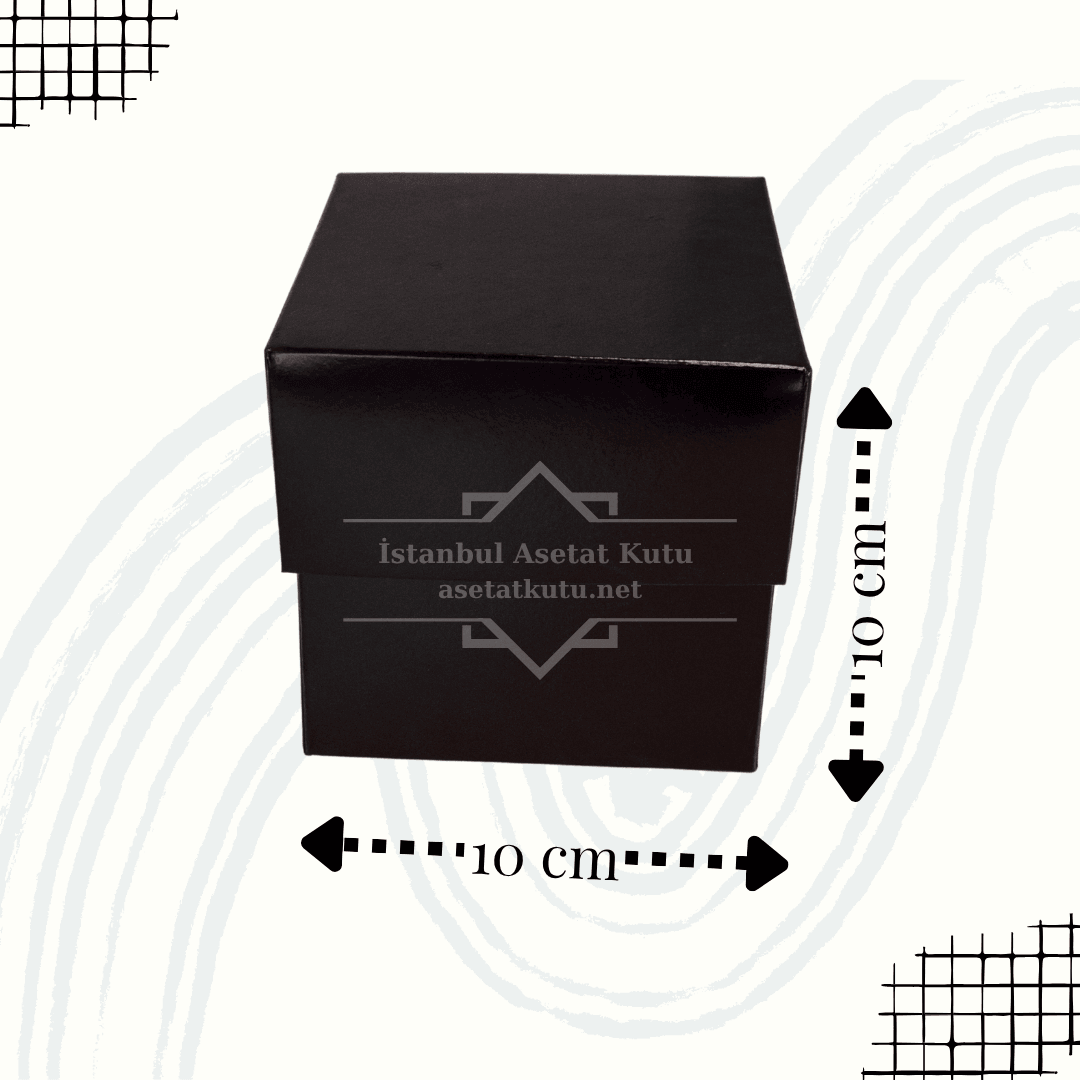 10x10x10 Siyah Full Karton Kutu [10 Adet]