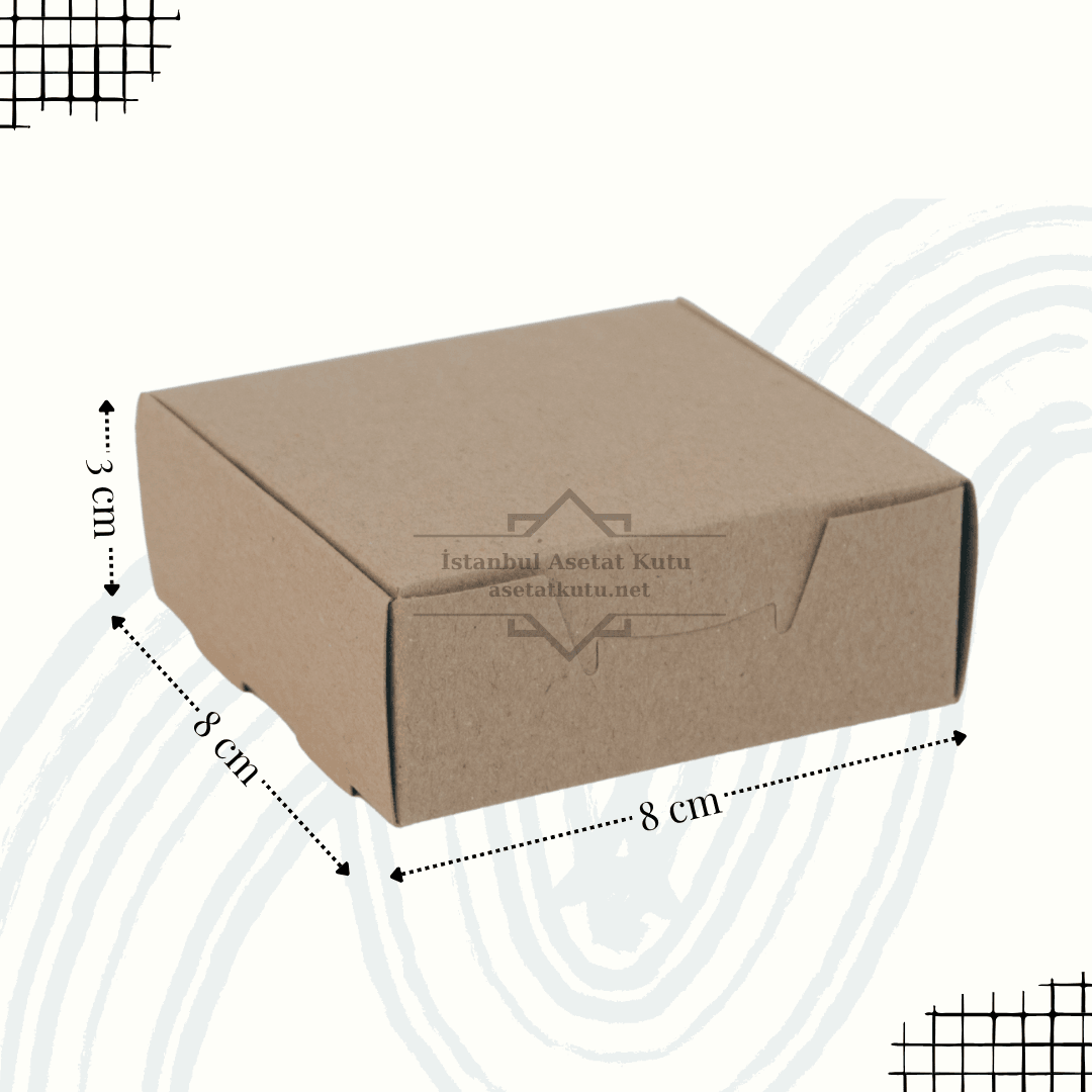 8x8x3 Kraft Full Karton Kutu [10 Adet]