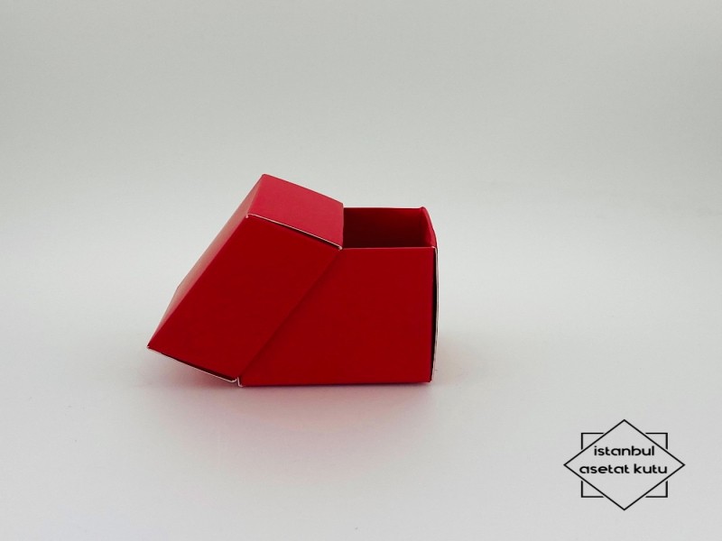 5x5x5cm Komple Karton Kutu (Kırmızı)