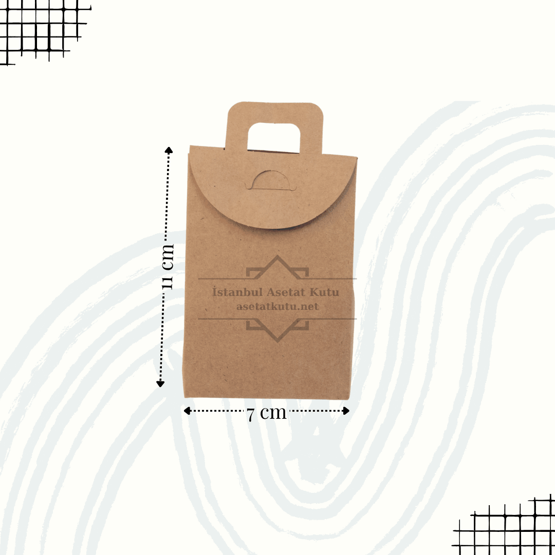 11x7x4 Kraft Çerez Kutusu [10 Adet]