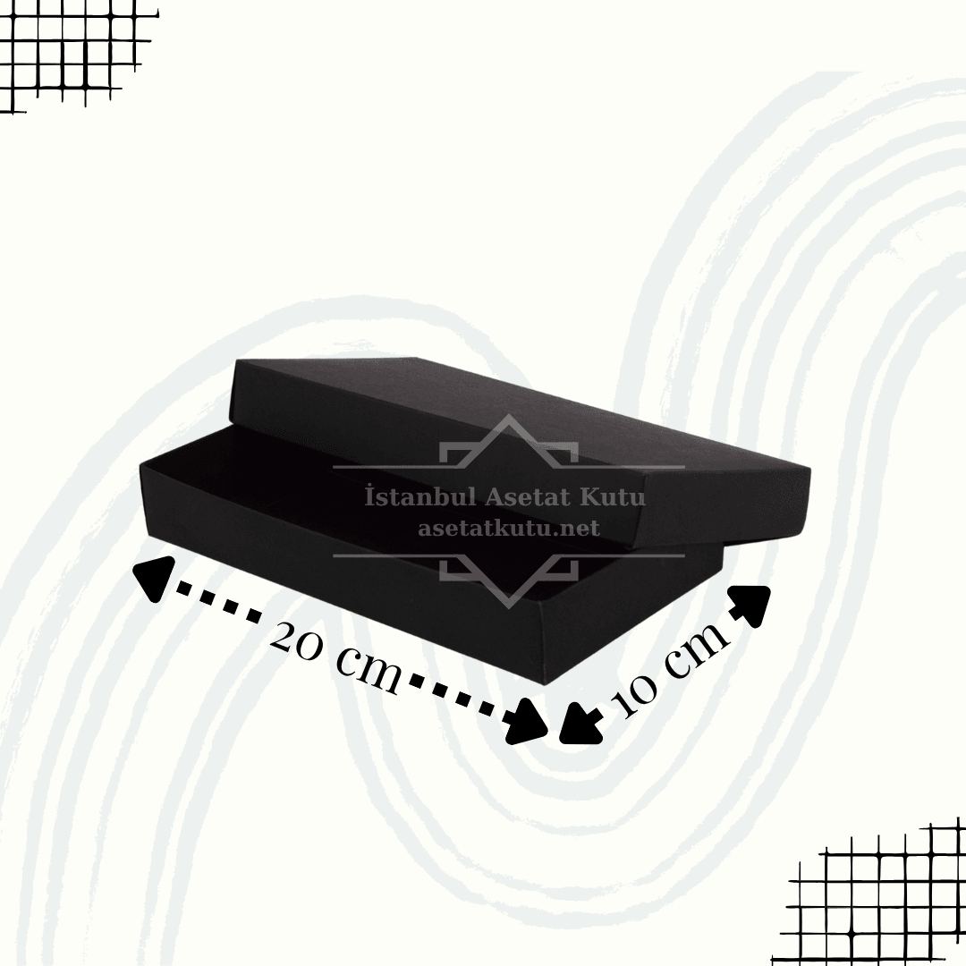 20x10x3 Siyah Full Karton Kutu [10 Adet]