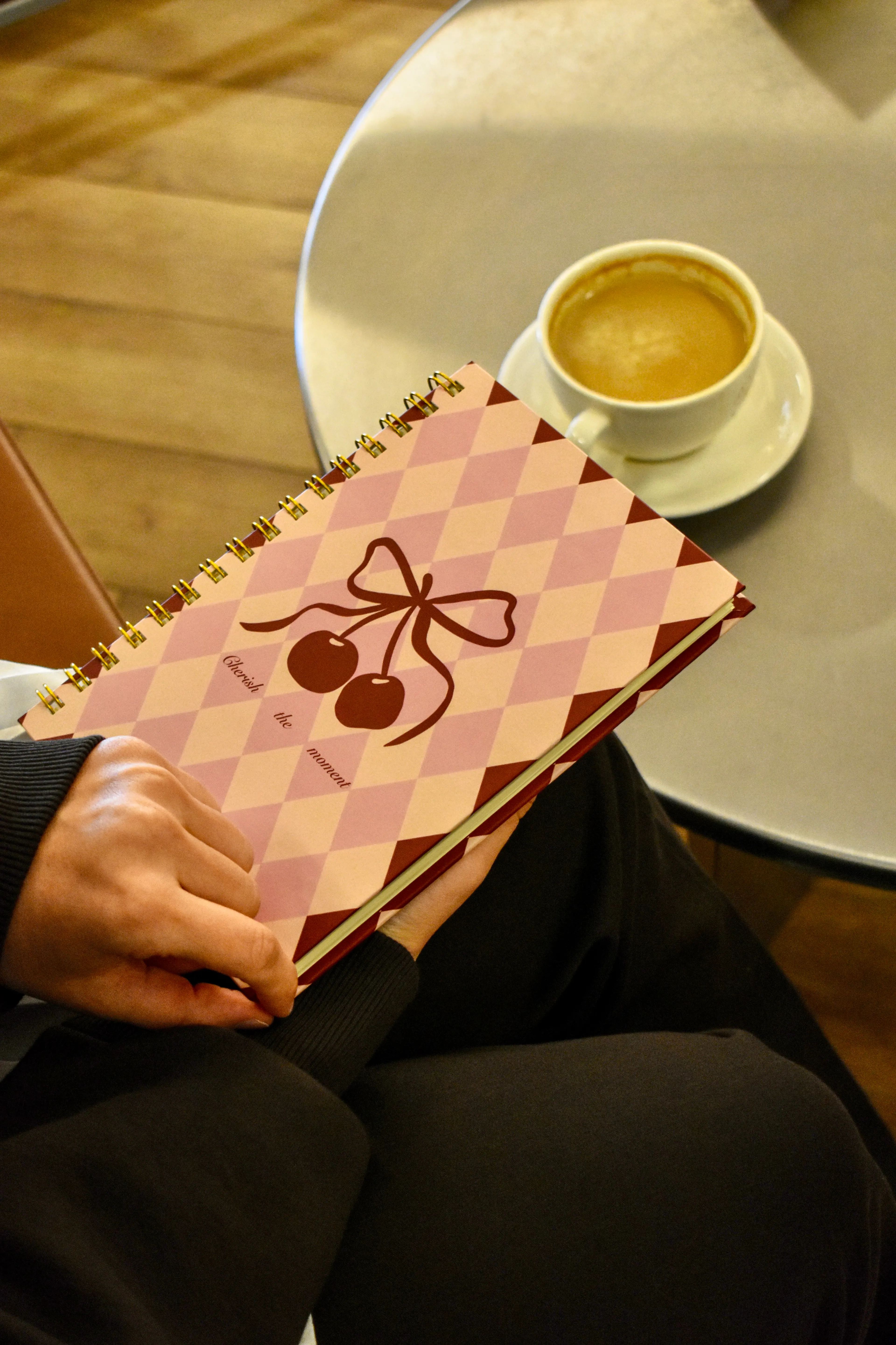 Paper Lab Ekoseli Spiralli Çizgili Defter (A5)