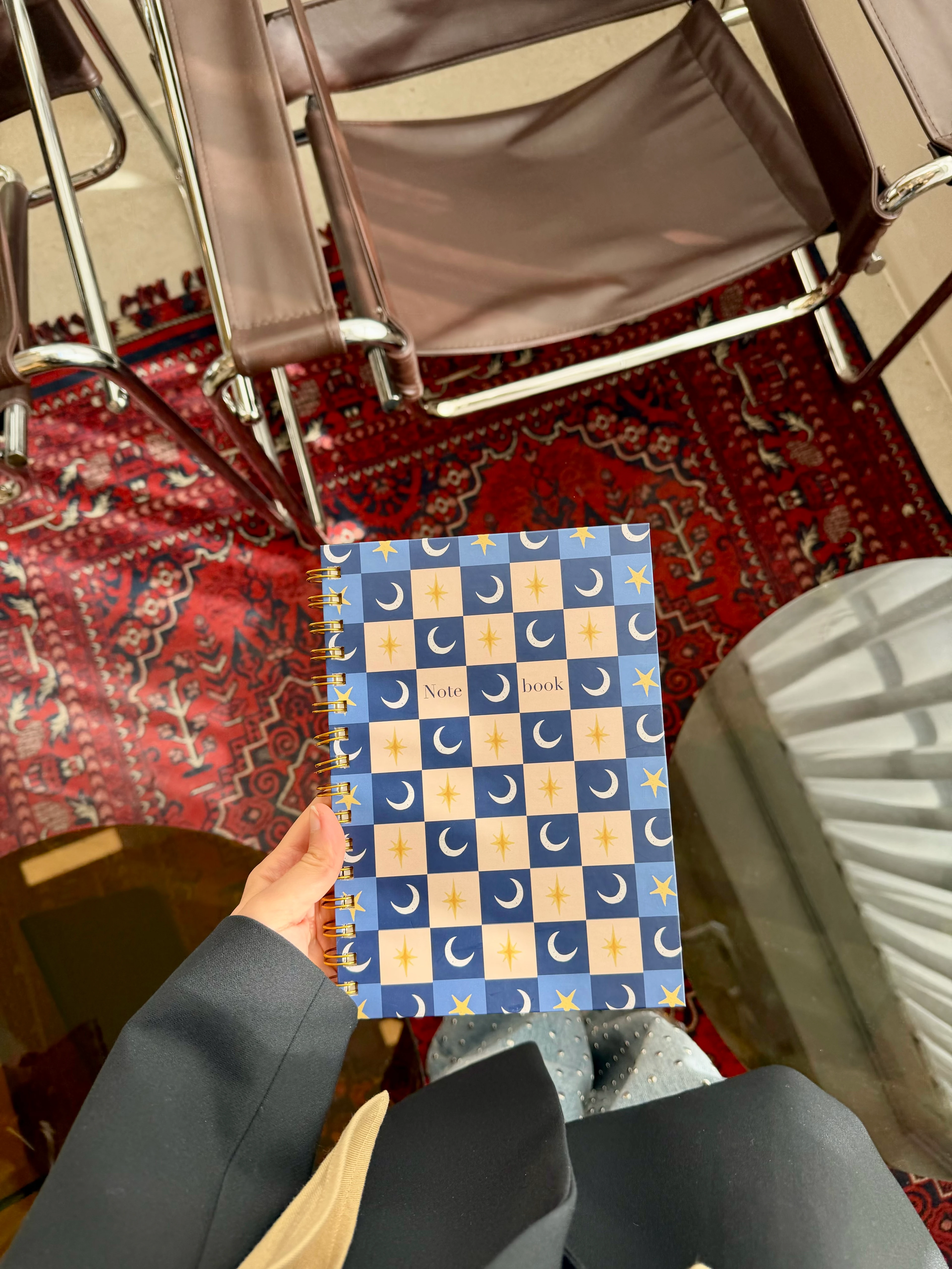 Paper Lab Ay ve Yıldızlı Estetik Spiralli Defter (A5)