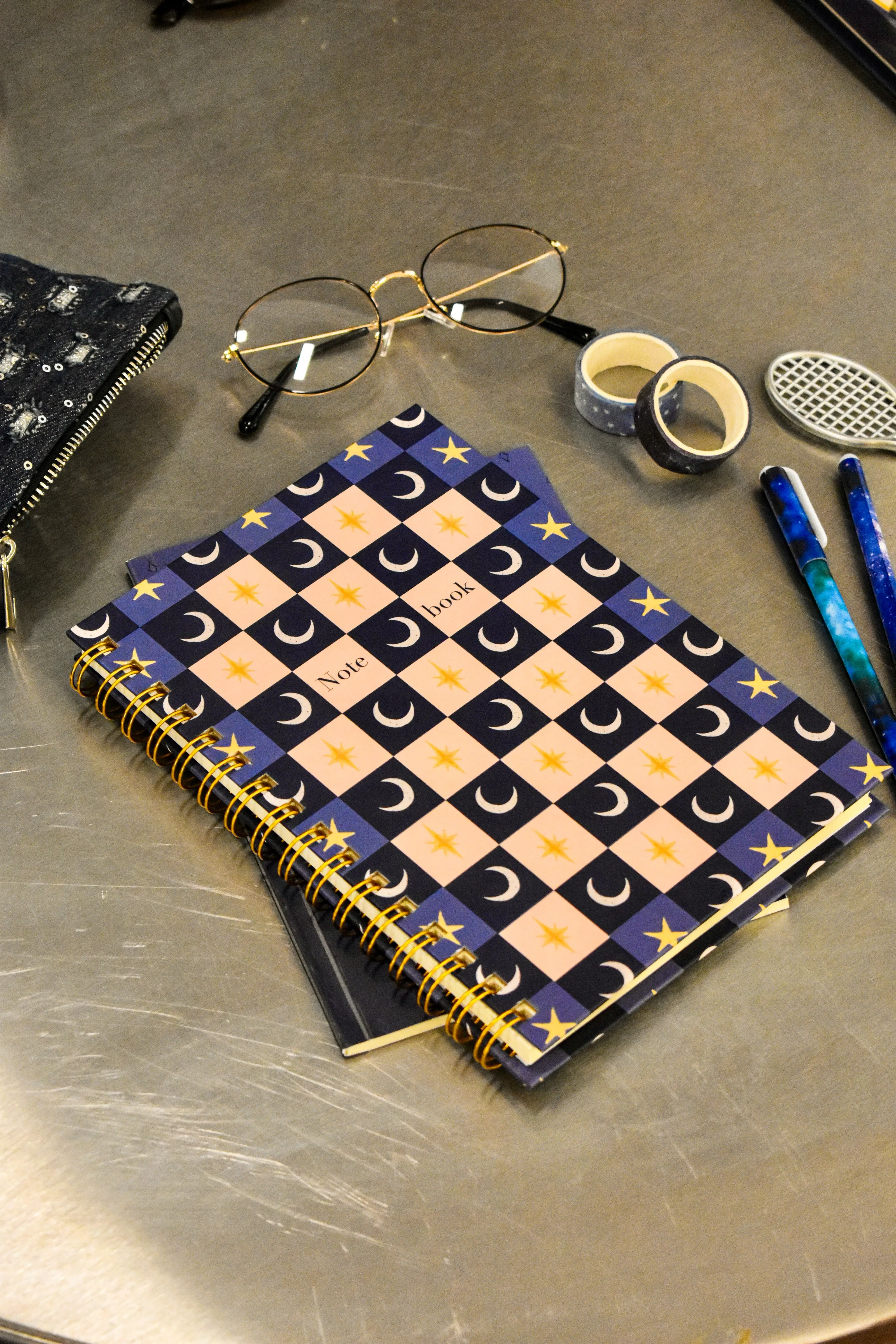 Paper Lab Ay ve Yıldızlı Estetik Spiralli Defter (A5)