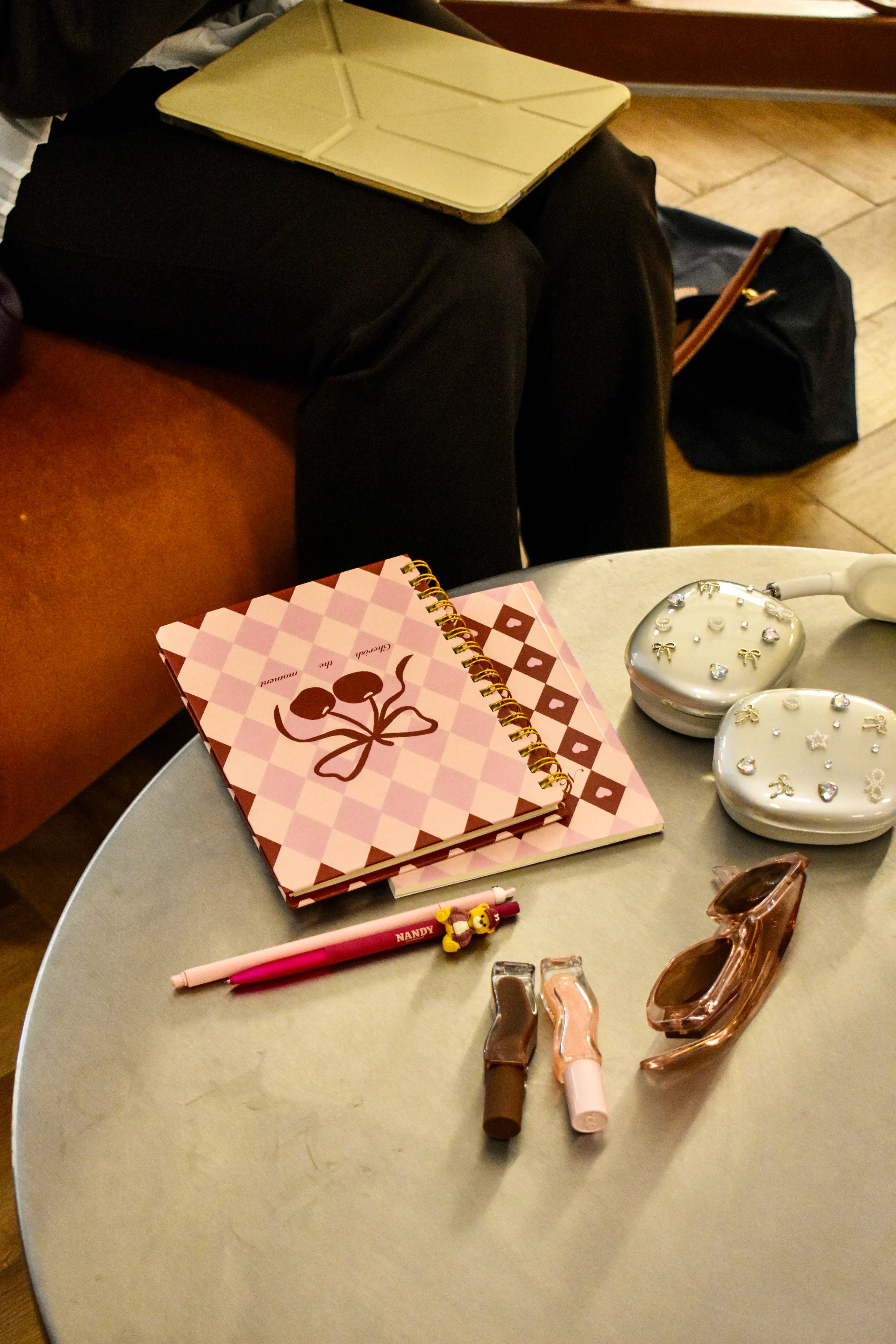 Paper Lab Ekoseli Spiralli Çizgili Defter (A5)