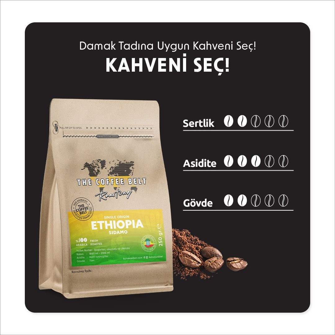 Ethiopia Sidamo Gr.4 Yöresel Kahve