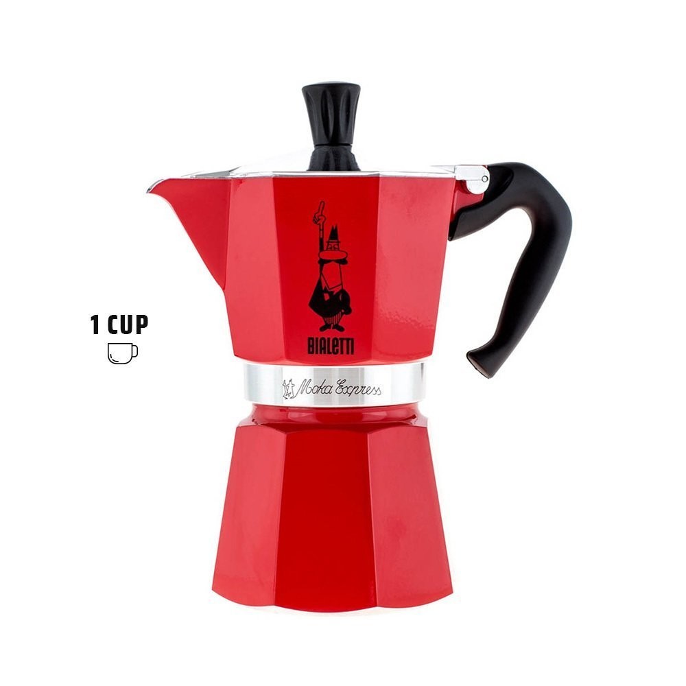 Bialetti Moka Pot Express 1 Cup Kırmızı