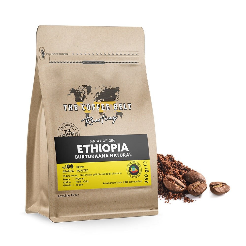 Ethiopia Burtukaana ''Dambi Uddo'' Natural Gr1 Yöresel Kahve