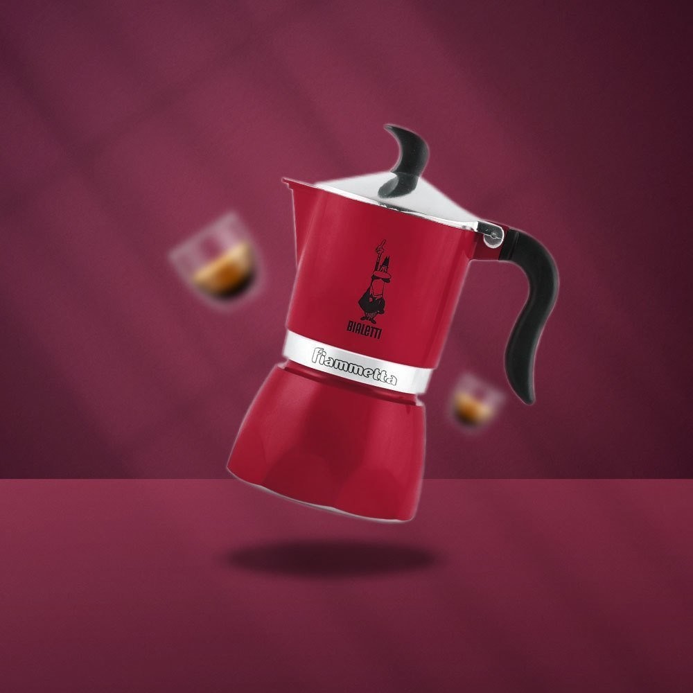 Bialetti Moka Pot Fiammetta Chily Pepper 3 Cup