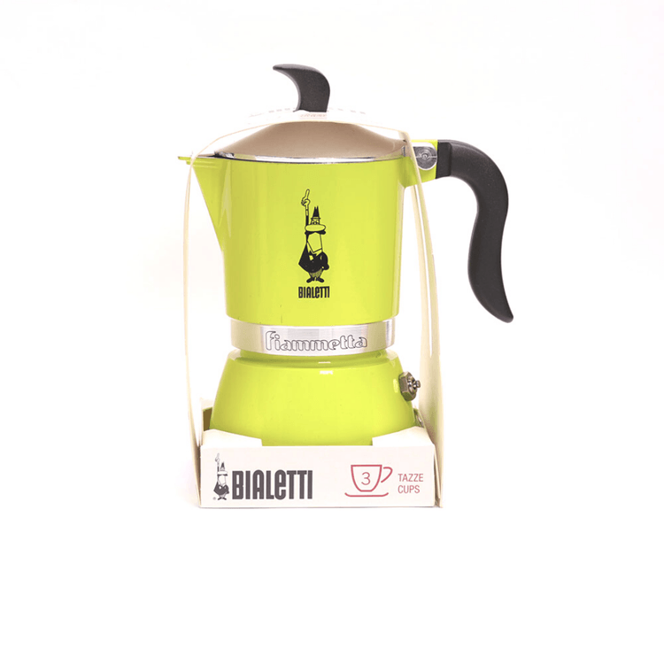 Bialetti Moka Pot Fiammetta Lime 3 Cup