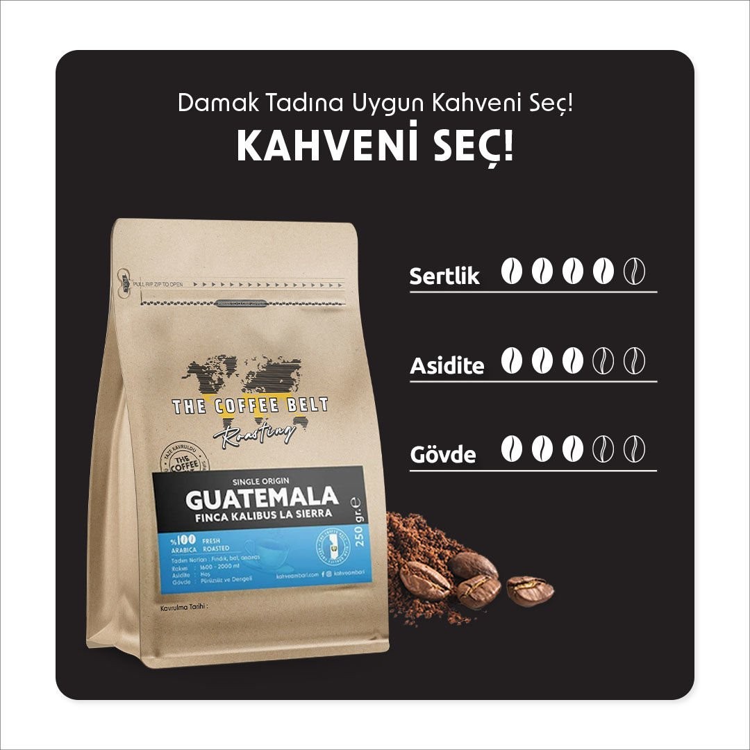 Guatemala Finca Kalibus La Sierra Yöresel Kahve