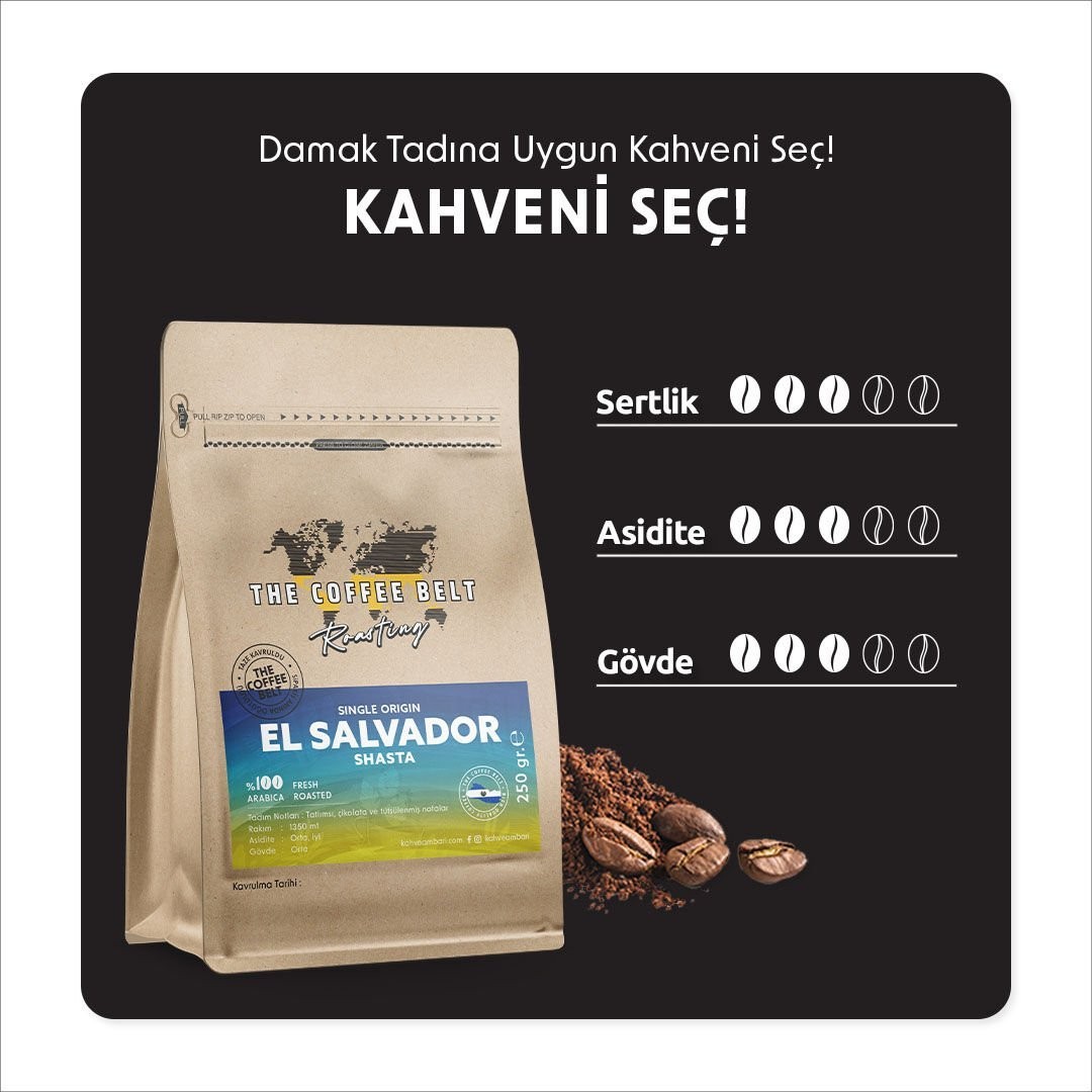 El Salvador Shasta Yöresel Kahve