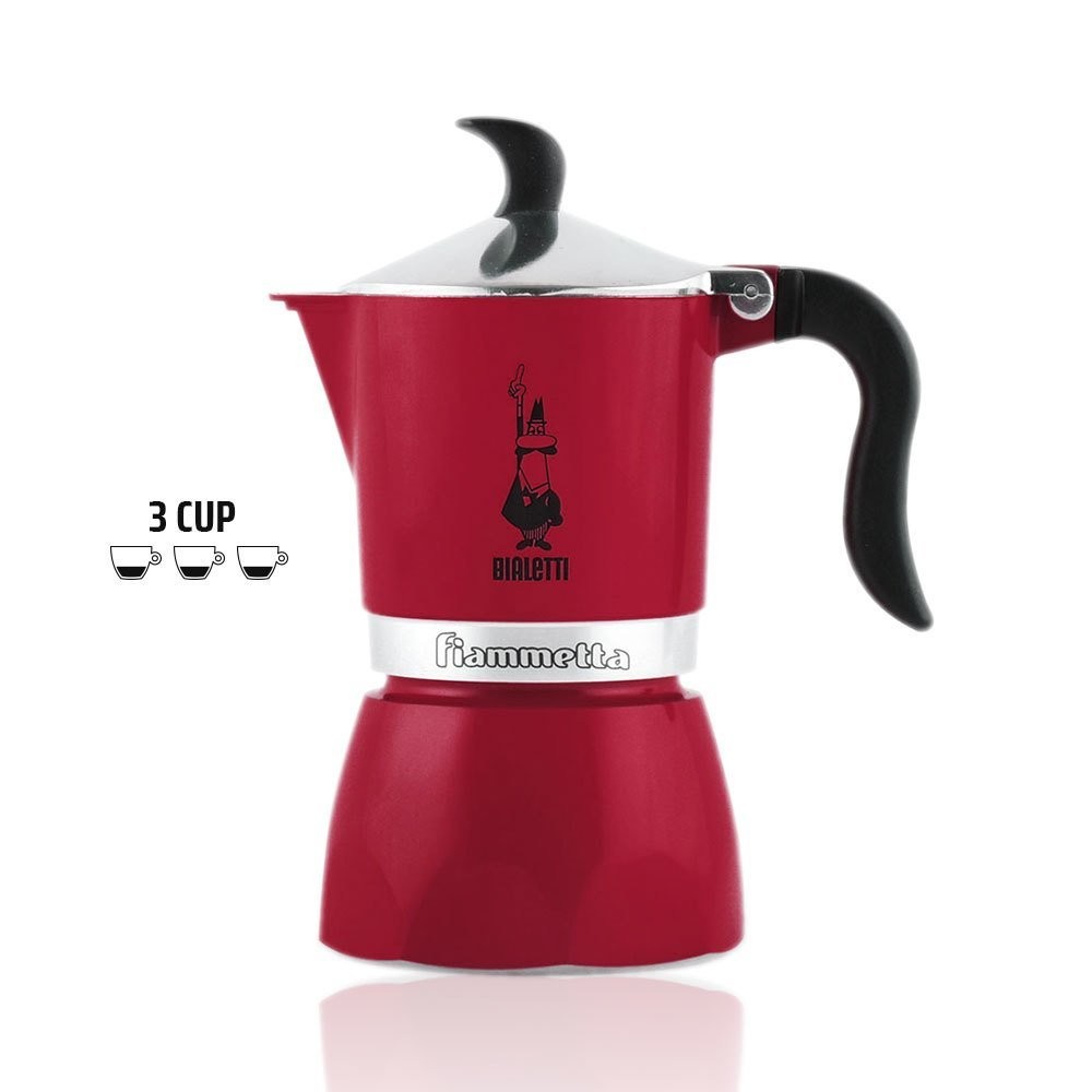 Bialetti Moka Pot Fiammetta Chily Pepper 3 Cup