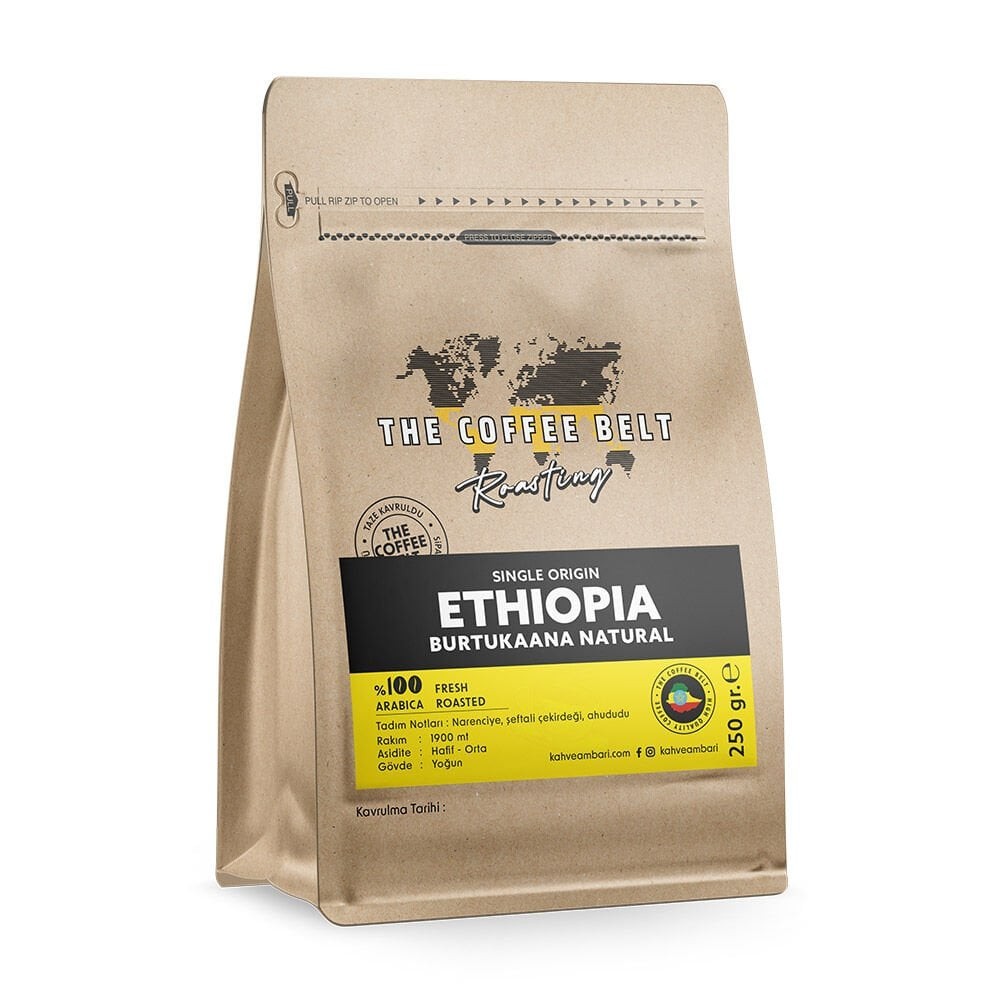 Ethiopia Burtukaana ''Dambi Uddo'' Natural Gr1 Yöresel Kahve