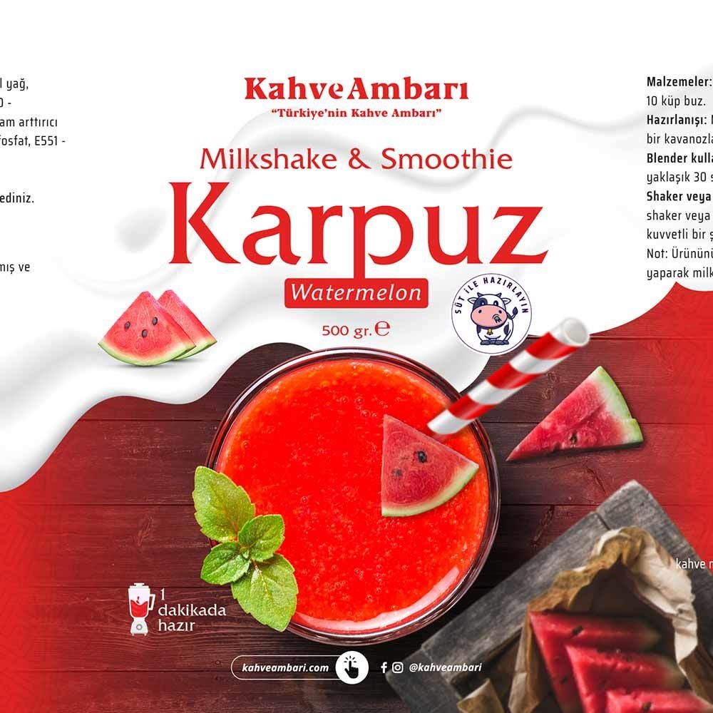 Karpuz Milkshake&Smoothie Tozu 500 Gr