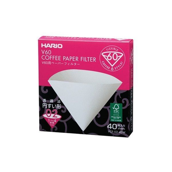 Hario V60 02 Dripper Filtre Kağıdı 40 Adet