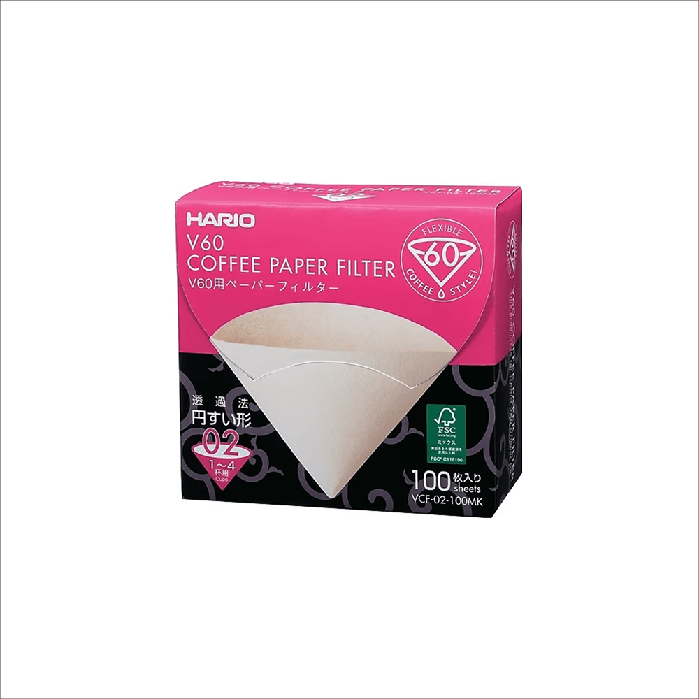 Hario V60 02 Filtre Kağıdı Naturel 100'iü Kutu