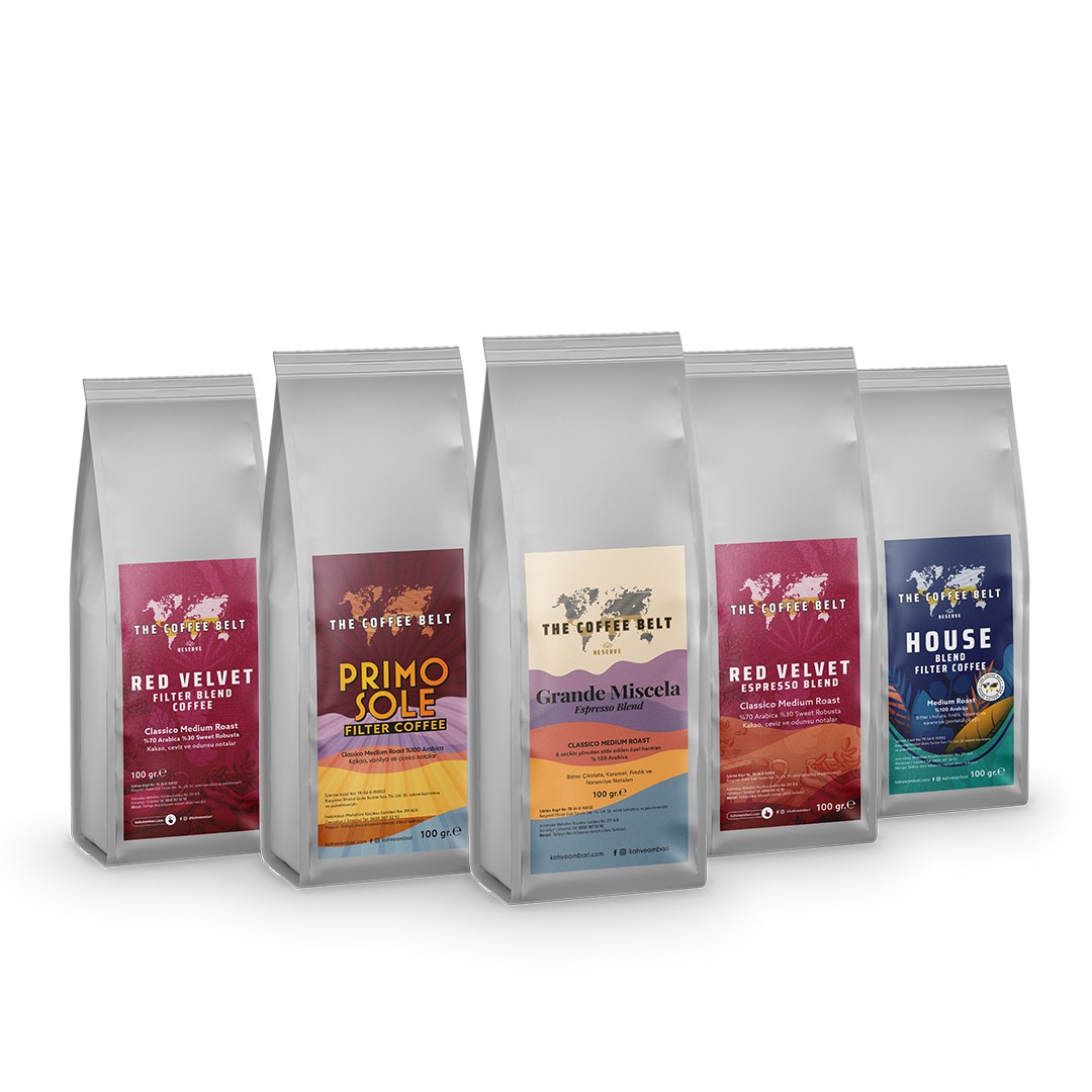 Blend Kahveler Tanışma Seti 500 Gr. (100 gr x 5 Adet)