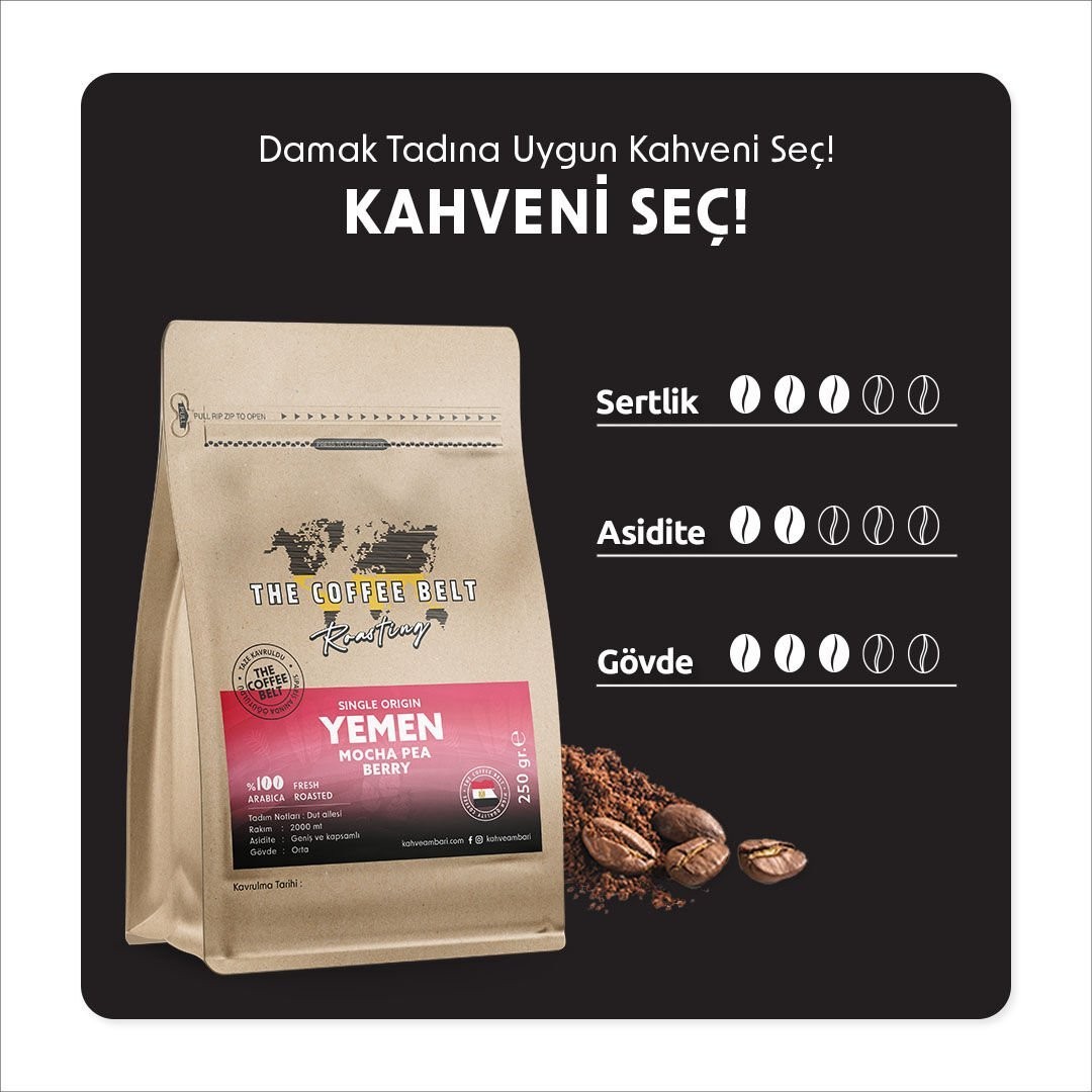 Yemen Mocha Pea Berry İsmaili Yöresel Kahve