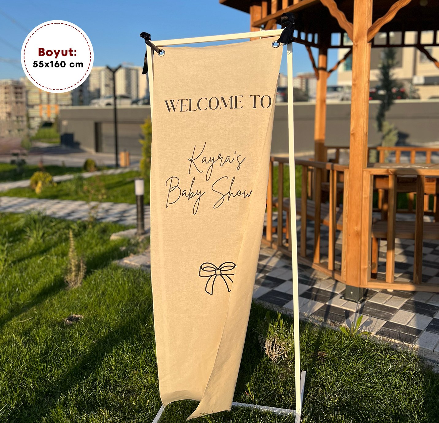 Kumaş Event Giriş Panosu