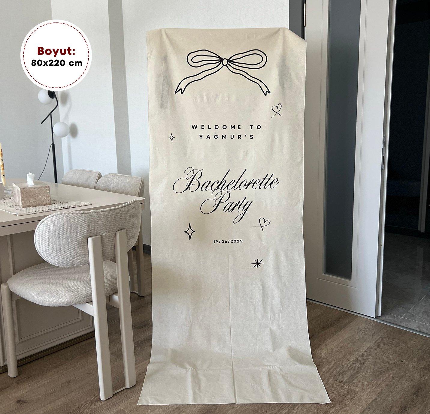 Kumaş Event Giriş Panosu