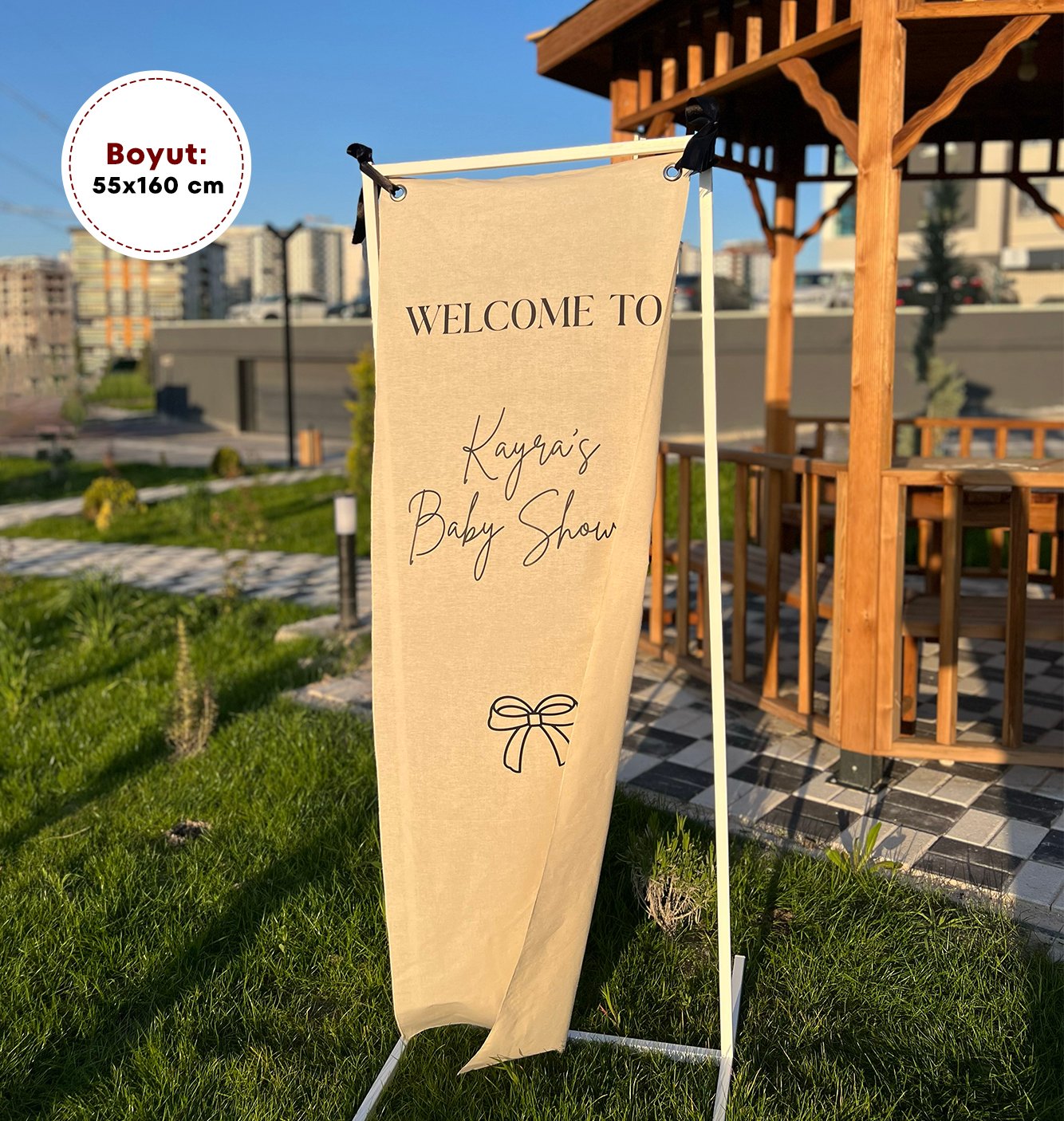 Kumaş Event Giriş Panosu