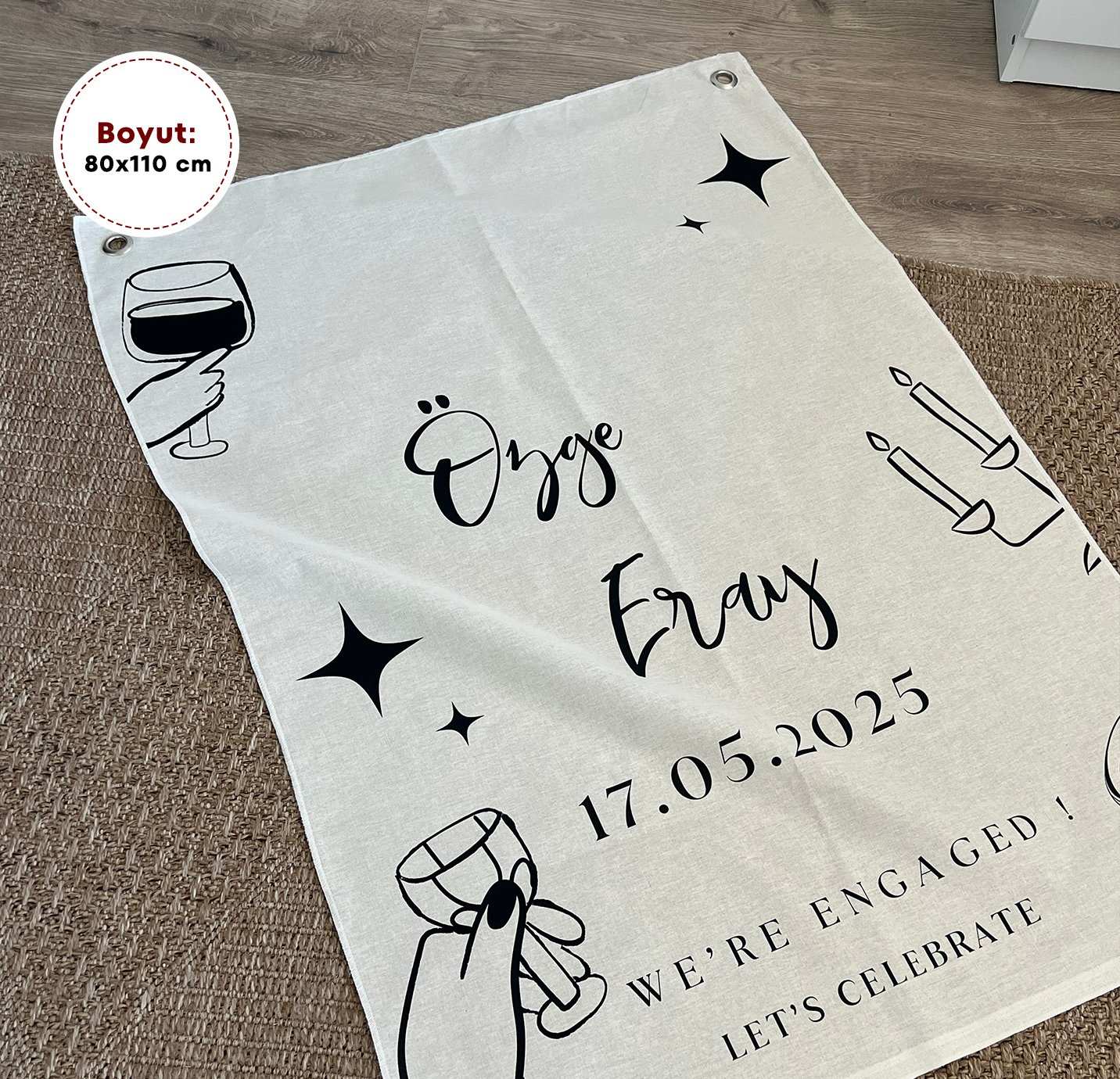 Kumaş Event Giriş Panosu