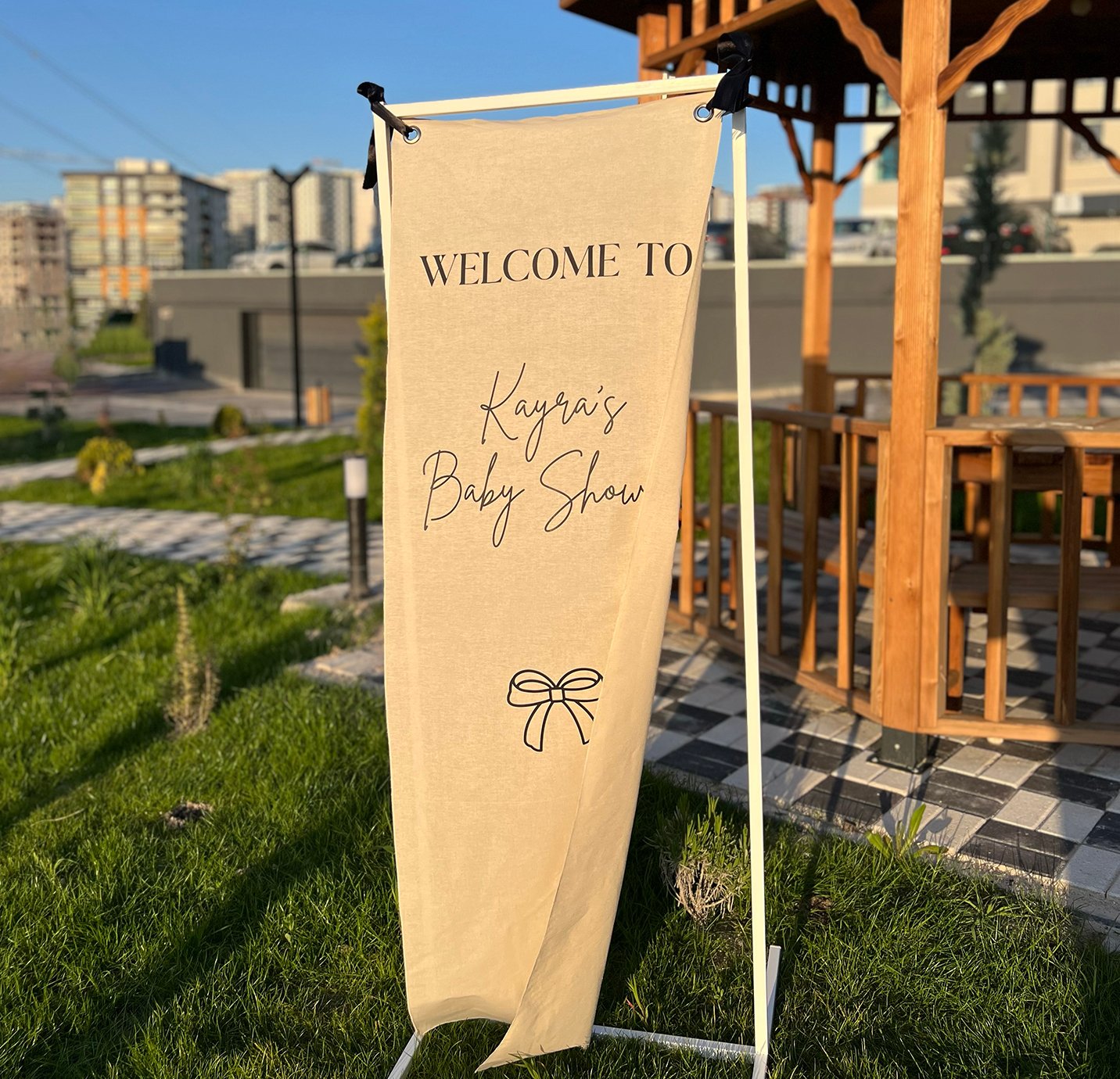 Kumaş Event Giriş Panosu