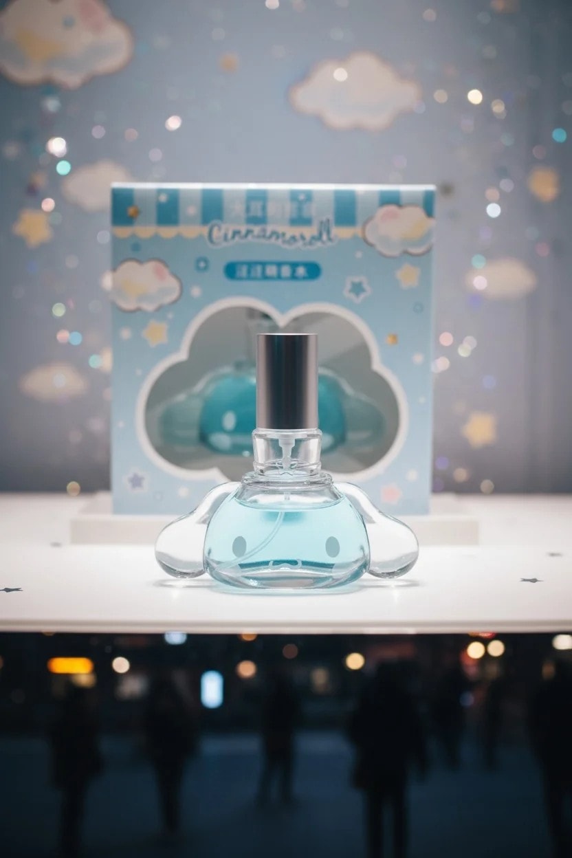 Sanrio Lisanslı Figür Şişe Tasarımlı Kadın Parfüm (10ml) - Cinnamoroll
