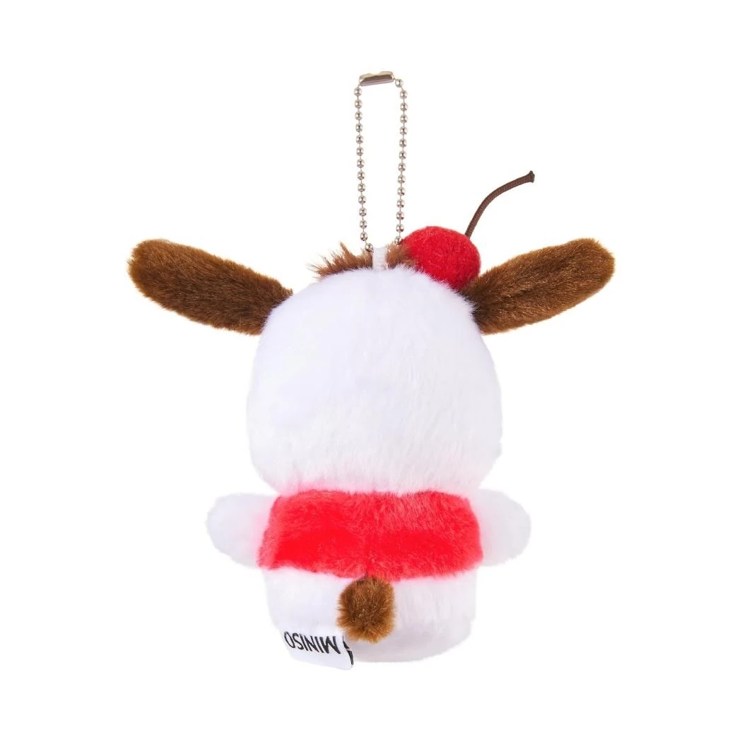 Sanrio Lisanslı  Kiraz Koleksiyonu Peluş Anahtarlık - Çanta Süsü Pochacco
