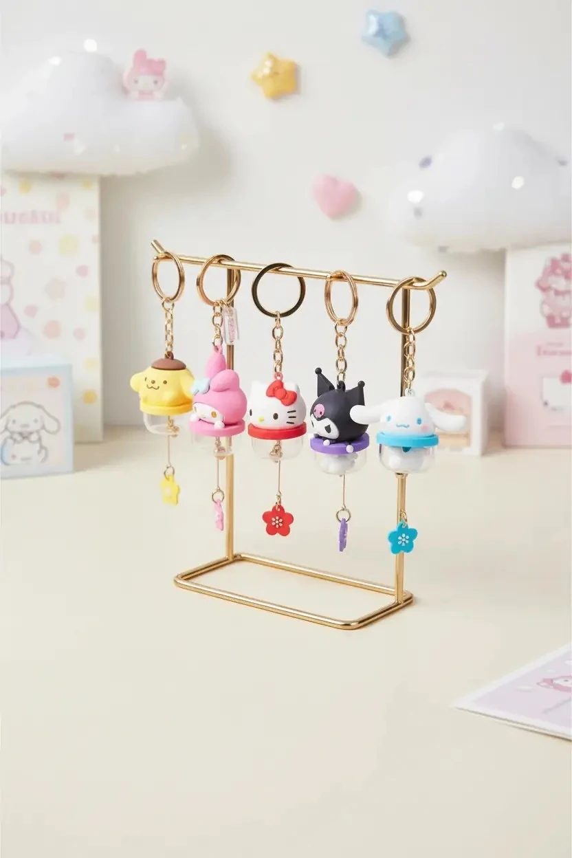 Sanrio Lisanslı Figürlü Zilli Anahtarlık Serisi 16 CM