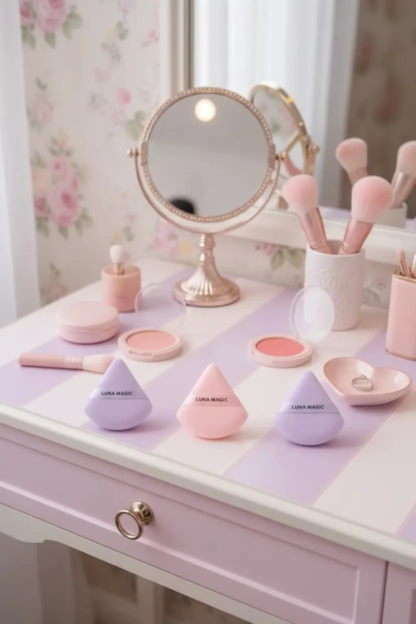 Miniso Lisanslı Bloom & Glow Toz Pudra Süngeri Seti 3’lü – Pratik Uygulama 16,5 Cm