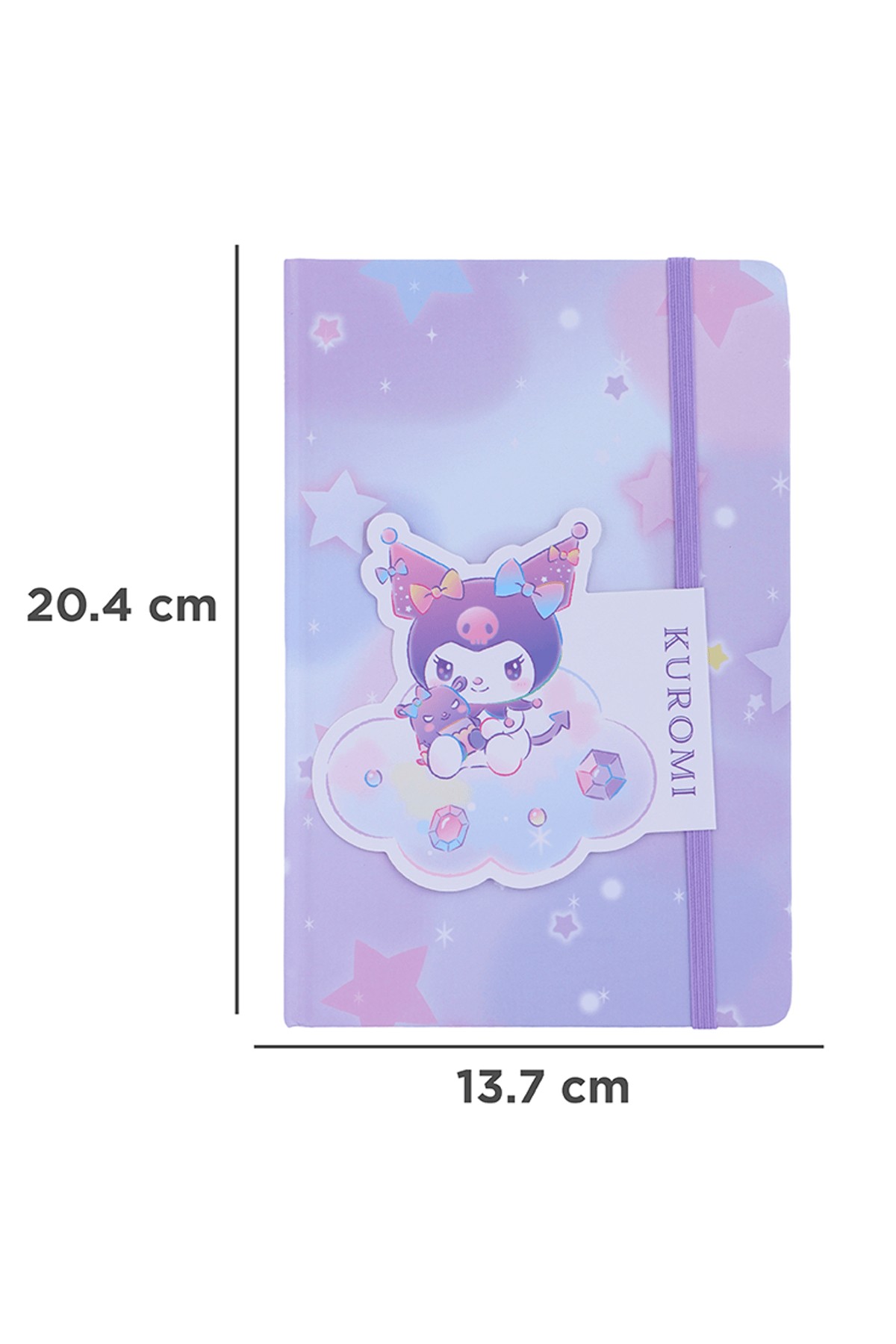 Sanrio Lisanslı A5 Lastikli Ciltli Defter (80 Yaprak) - Kuromi