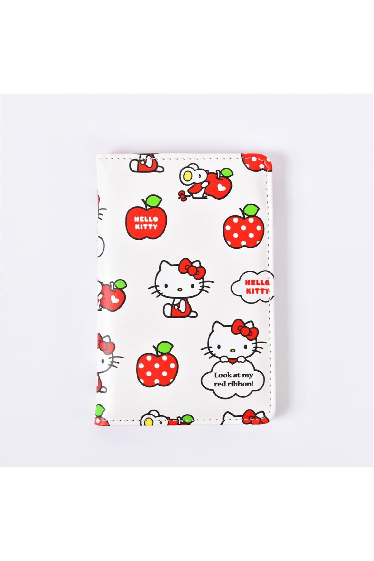 Hello Kitty Lisanslı Elma Koleksiyonu Pasaport Kılıfı