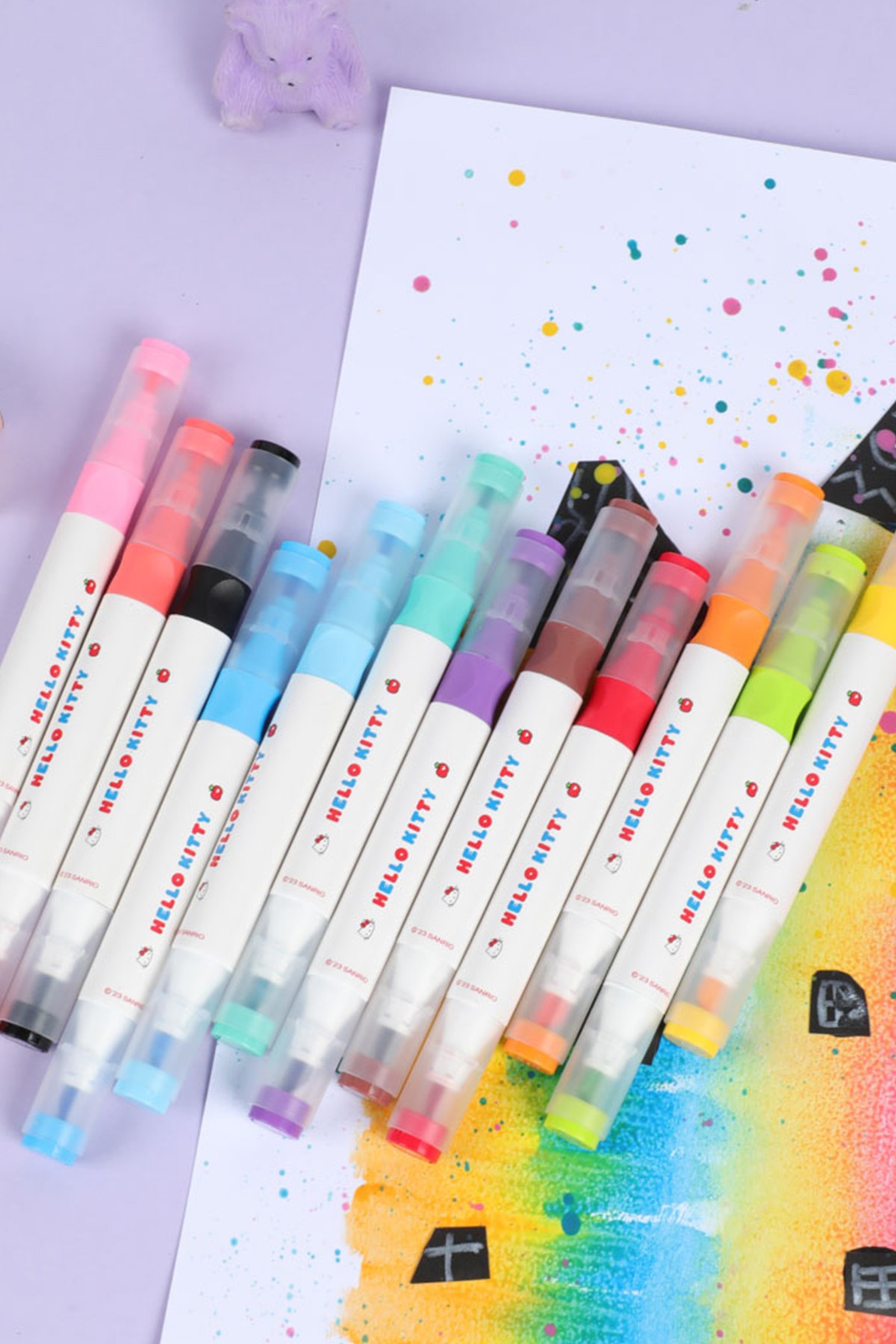 Hello Kitty Lisanslı Elma Koleksiyonu 12 Renkli Marker Set